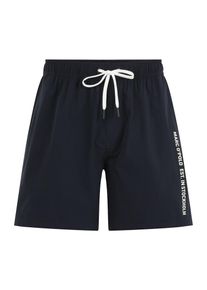 Marc O'Polo Marc O'Polo, Hommes Shorts de bain 'OlEssentials', bleu nuit / blanc