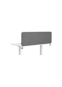 Cloison acoustique de table Softline Salsa, à monter sur plateau, hauteur 450 mm, textile, largeur 600 mm, gris