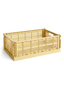 Hay - Colour Crate Korb L, 53 x 34,5 cm, golden yellow, recycled