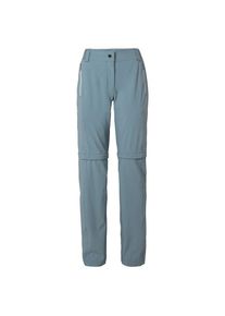 Vaude - Women's Farley Stretch Zip Off T-Zip Pants II - Trekkinghose Gr 46 - Regular grau/türkis
