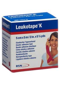 Leukotape K bande adhésive 5mx5cm rose