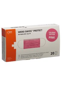 WERO SWISS Protect Maske Typ IIR pink (20 Stück)