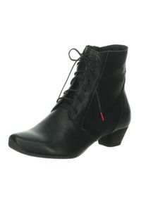 Think! Schnürstiefelette »Aida«, aus vegetabil gegerbtem Leder schwarz 36 Stiefelette in leicht spitzer Form