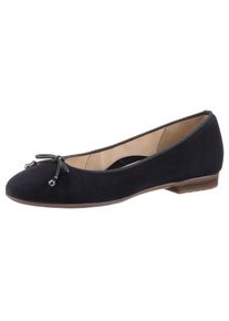 Ara Ballerina »SARDINIA«, mit eleganter Schleife blau 6,5 dunkelblau Klassischer Schlupfschuh in abgerundeter Form