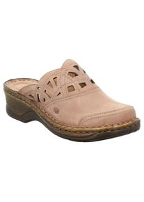 Josef Seibel Clog »Catalonia«, mit feinem Lochmuster beige 35 rosé Mit schönem Cut-Outs und Ziernähten