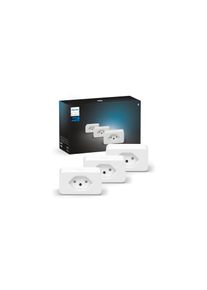 PHILIPS Hue Steckdose »Hue Zubehör Smart Plug Steckdose 3er Set CH Weiss, Bluetooth«, (3 St.)