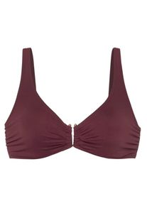 Lascana, Femmes Hauts de bikini, bordeaux