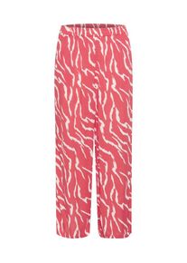 Kaffe, Femmes Pantalon 'Dacia', rouge pastel / blanc
