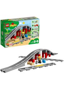 Lego® Konstruktionsspielsteine »Eisenbahnbrücke und Schienen (10872), Lego® DUPLO® Town«, (26 St.)