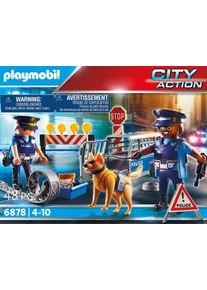 Playmobil® Konstruktions-Spielset »Polizei-Strassensperre (6878), City Action«, (48 St.)