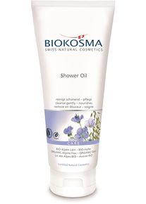 Biokosma Shower Oil Alpen-Lein Hafer BIO (200 ml)