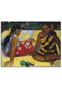 Artland Leinwandbild »Zwei Frauen auf Tahiti 1892«, Frau, (1 St.)