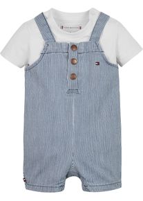 Tommy Hilfiger Shirt & Hose »BABY STRIPED DUNGAREE SET«, (Set, Shirt+Latzhose)