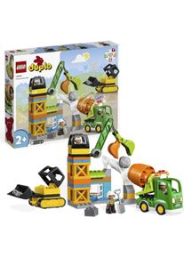 Lego® Konstruktionsspielsteine »Baustelle mit Baufahrzeugen (10990), Lego® DUPLO Town«, (61 St.)