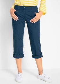 Stretch-Cargo-Hose 3/4-Länge in blau, Grösse 44, 97% Baumwolle, bonprix