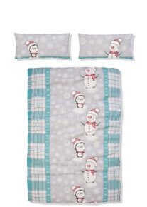 my home Bettwäsche »Snowman im winterlichen Design, aus 100% Baumwolle, Biber (Flannell) Qualität, Bett- und Kopfkissenbezug...