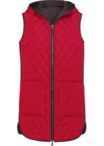 Damen Wendeweste rot-schwarz
