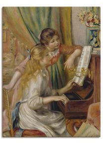 Artland Leinwandbild »Zwei Mädchen am Klavier«, Kind, (1 St.)
