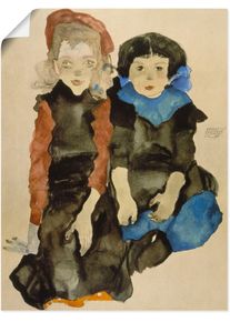Artland Kunstdruck »Zwei kleine Mädchen. 1911«, Kind, (1 St.)