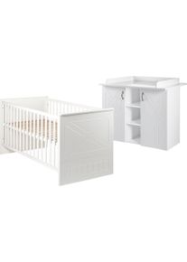 Roba® Babymöbel-Set, (Set, Babybett 70x140 cm, Wickelkommode)