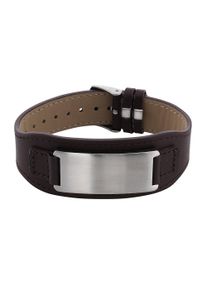 Firetti Armband »Schmuck Geschenk, Lederarmband mit ID-Platte verstellbar«