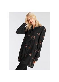 Boysen's BOYSEN'S Longbluse, mit tiefen Seitenschlitzen schwarz 44 schwarz braun Bluse von Boysen's in aktueller Longform