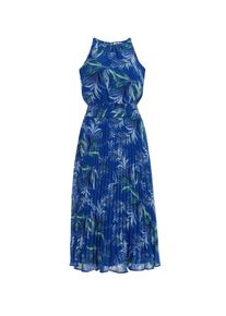 WE Fashion Sommerkleid Damen Gr&ouml;&szlig;e 38 kobaltblau / gr&uuml;n / wei&szlig;