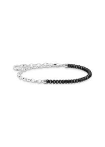 Thomas Sabo Charm-Armband mit schwarzen Onyx-Beads Silber