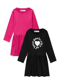 MINOTI Kleid M&auml;dchen Gr&ouml;&szlig;e 80/86 pink / schwarz / wei&szlig;