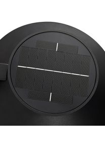 Nordlux LED-Solar-Außenwandleuchte Justina, schwarz, Sensor, Metall