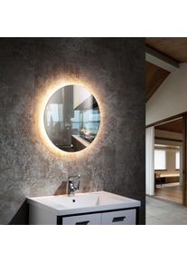 Bernstein LED Lichtspiegel Badspiegel 2712 mit Spiegelheizung & Warm-/Kaltlichteinstellung - Rund Ø 60 cm