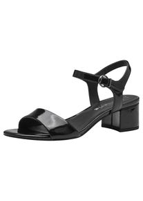 Tamaris, Femmes Sandales &agrave; lani&egrave;res, noir