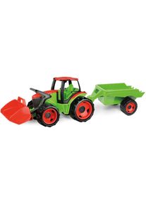 LENA® Spielzeug-Traktor »Giga Trucks Traktor mit Frontlader & Anhänger«
