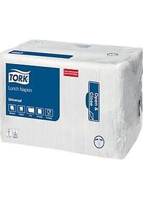 Tork® Servietten Universal 509300, 1-lagig, geprägt, FSC®-Papier, weiss, 8 x 500 Stück