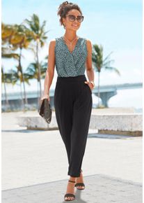 Lascana Witt Damen Overall, gr&uuml;n-schwarz, Gr&ouml;&szlig;e 34, 95% Polyester, 5% Elasthan