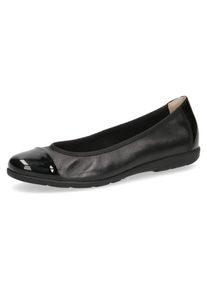 Caprice Ballerina, mit Lack-Details schwarz 42 schwarz-glänzend In klassischer Optik