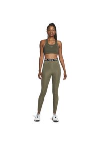Nike Damen Pro 365 High-Waisted 7/8 Mesh Panel Leggings grün