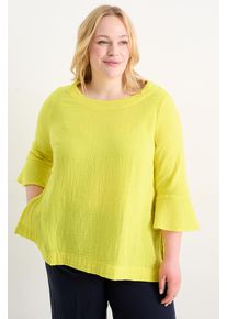 C&A Musselin-Bluse, Gelb, Größe: 48