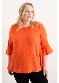 C&A Musselin-Bluse, Orange, Größe: 52