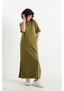 C&A Basic-T-Shirt-Kleid, Grün, Größe: S