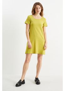 C&A Multipack 2er-T-Shirt-Kleid, Gelb, Größe: XS