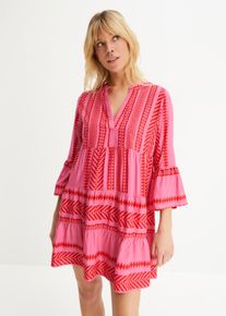 Tunika-Kleid aus fließender Viskose in rot, Grösse 40, bonprix