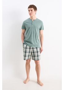 C&A Shorty-Pyjama, Grün, Größe: XL