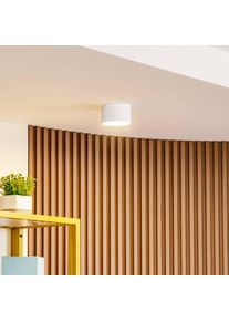 LINDBY LED-Strahler Nivoria, 11 x 6,5 cm, sandweiß, 4er-Set