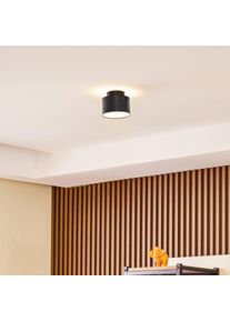 LINDBY LED-Strahler Nivoria, Ø 11 cm, sandschwarz, 4er-Set