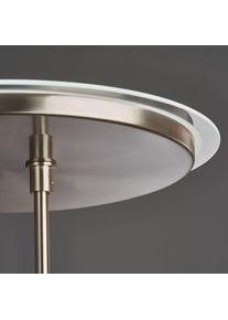 Fischer und Honsel LED-Stehlampe Driva, nickelfarben, Höhe 182, 2-flg., CCT