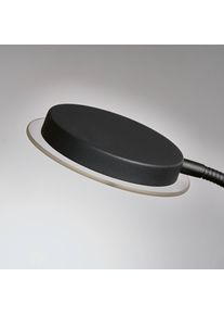 Fischer und Honsel LED-Stehlampe Driva, schwarz, Höhe 182, 2-flg., Metall, CCT