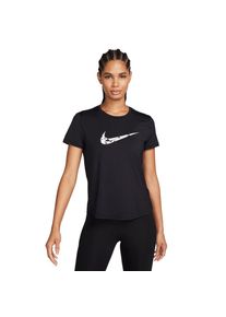 Nike Damen One Swoosh Dri-FIT Shirt schwarz