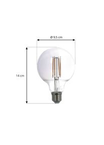 Prios Smart LED-Globelampe 3er-Set E27 rauchgrau 4,9W Tuya