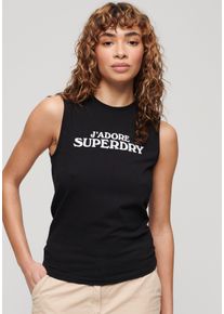 Superdry Tanktop »SPORT LUXE GRAPHIC FITTED TANK«